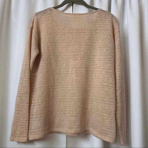 NWOT F21 Light Ballet Pink Barbiecore Thin Lightweight Knit Sweater Size Small - Picture 3 of 9